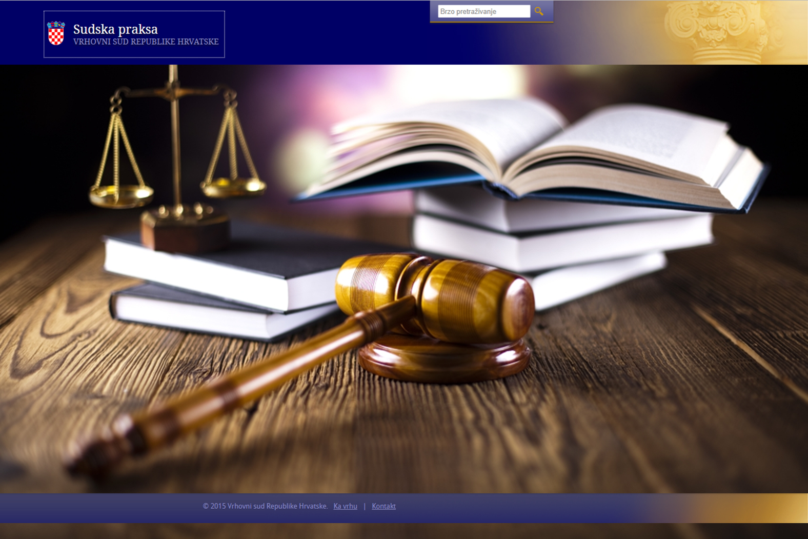 Sustav za pretraživanje sudskih odluka dostupan je na Portalu sudske prakse