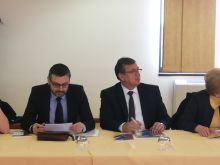 Robert Adrić (Osijek) i Nikola Bešenski (predsjednik Županijskog suda u Vukovaru)